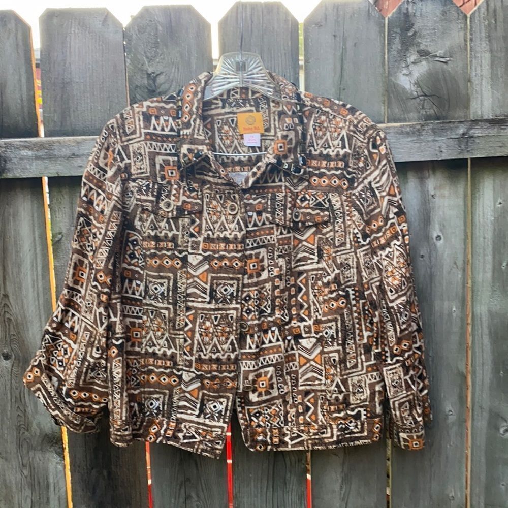 Ruby Rd. Button button top sz. 12 petite - Picture 1 of 4